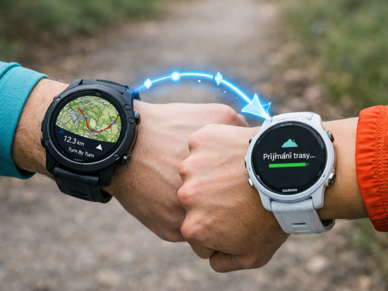 Sdílení tras, tréninků a bodů přímo z hodinek Garmin